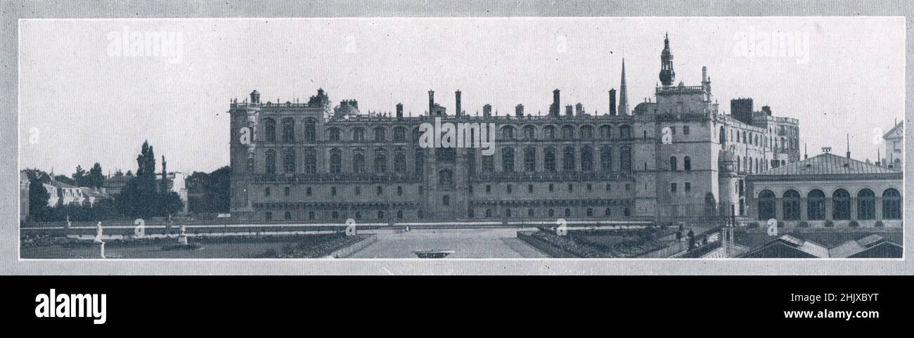 Die Château in St. Germain-en-Laye. Yvelines. Frankreich (1925) Stockfoto