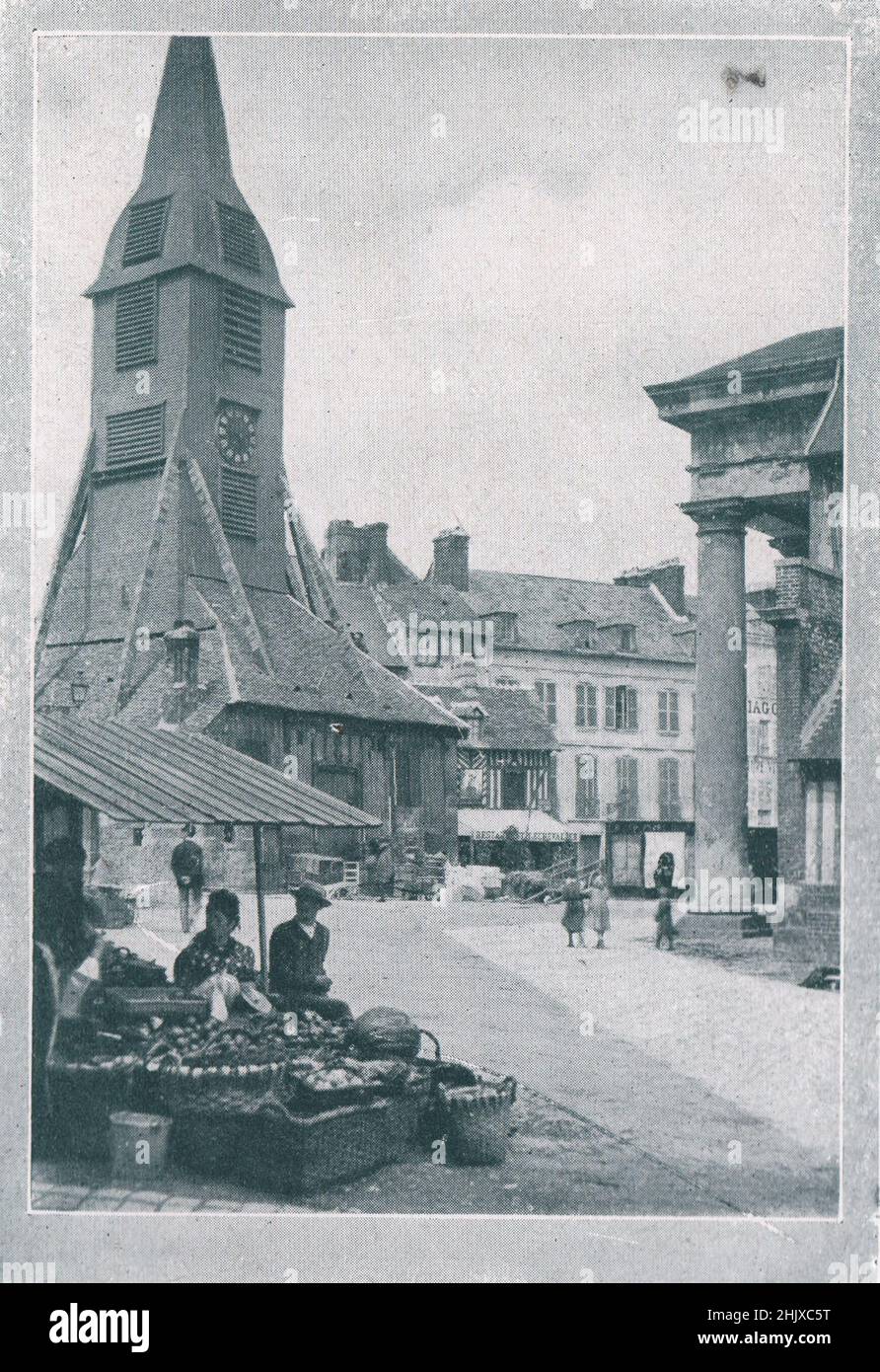 Kirche der heiligen Katharina, Honfleur. Calvados. Frankreich (1925) Stockfoto