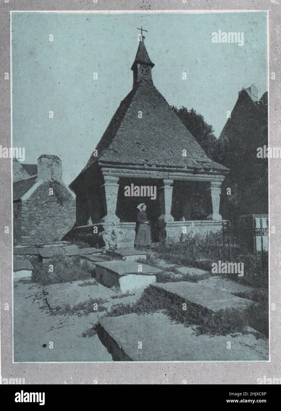 Beinhaus, St. Jean du Doigt. Finistère. Frankreich (1925) Stockfoto