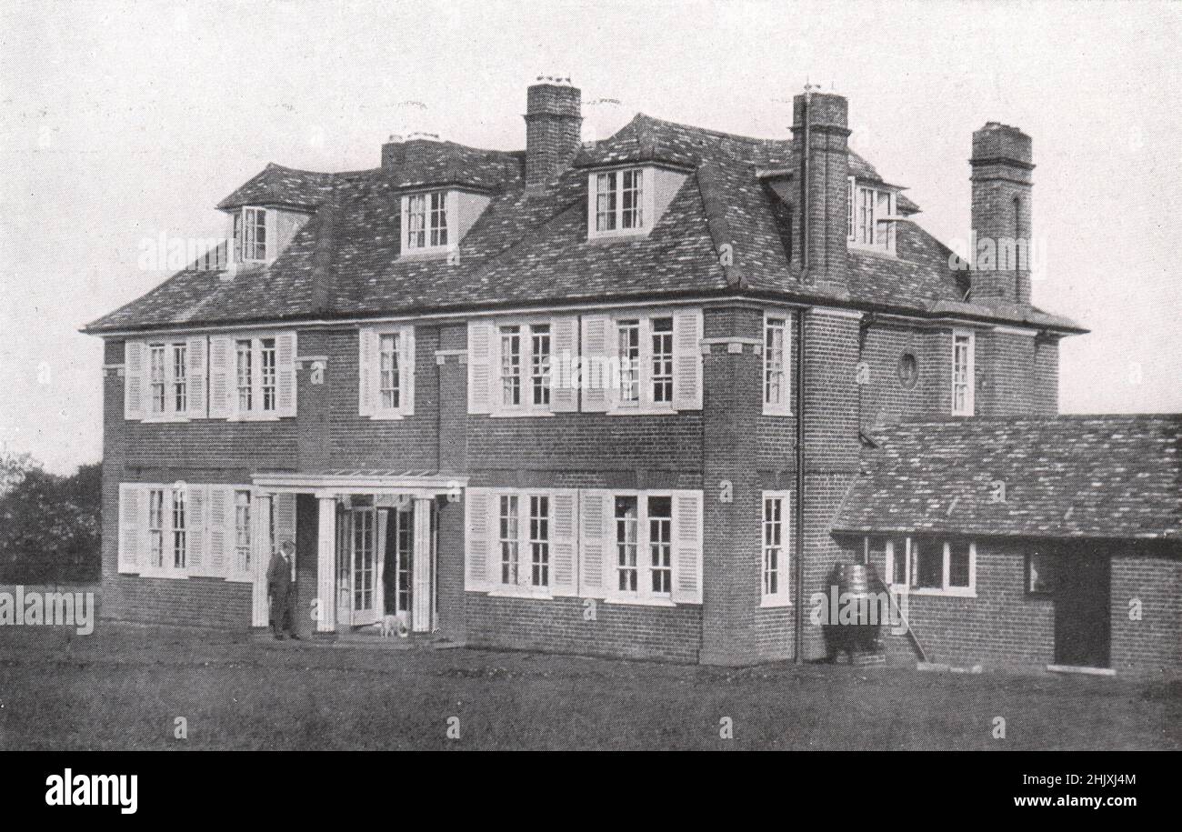 Blakemore End, Little Wymondley, Stevenage, Herts - Garten. Hertfordshire. A. Needham Wilson. Architekt (1908) Stockfoto