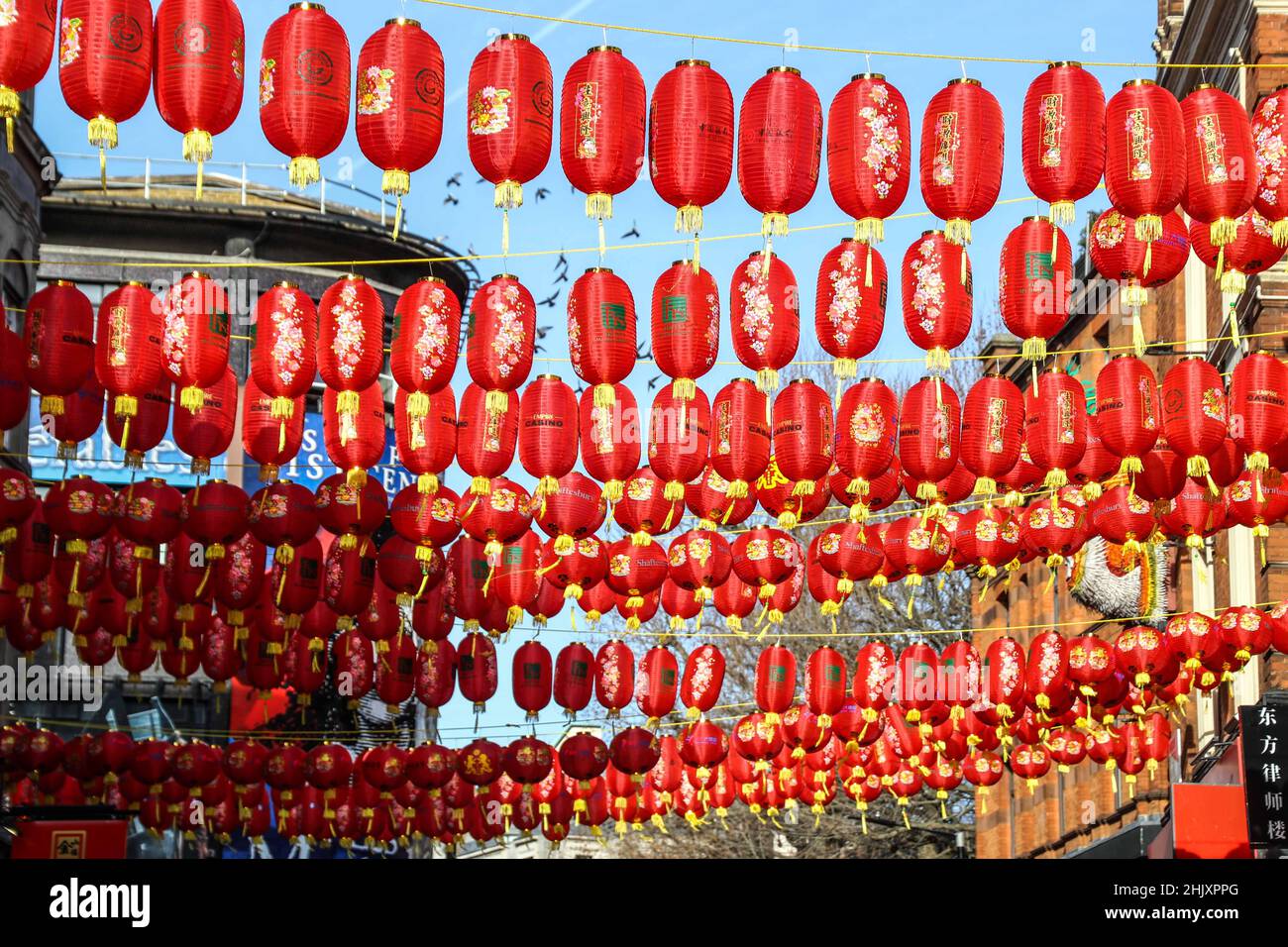 London UK 01 February 2021 Chinesische Neujahrsfeiern beginnen in Soho, London Paul Quezada-Neiman/Alamy Live News Stockfoto