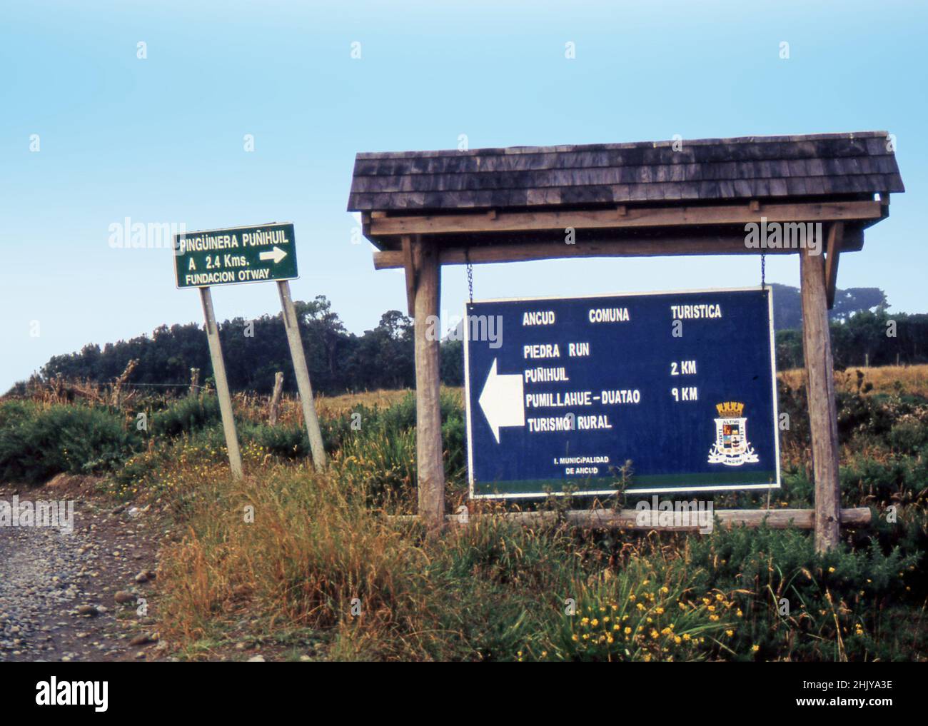 Chiloé Island, Chile (gescannt von Farblider) Stockfoto