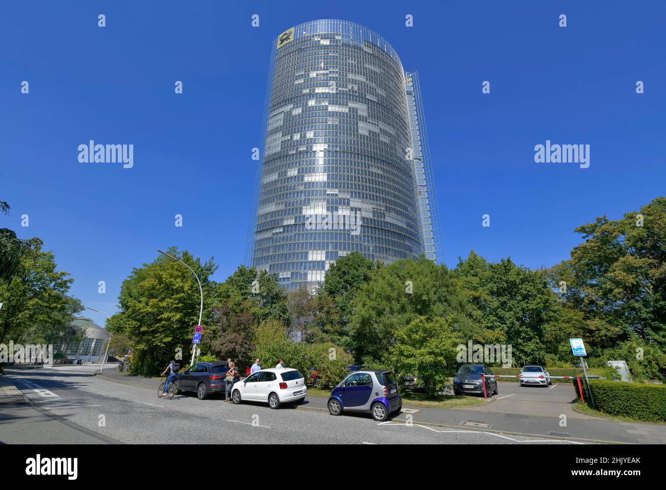 Post Tower, der Konzernzentrale der Deutsche Post DHL Charles-de-Gaulle-Stra ße, Bonn, Nordrhein-Westfalen, Deutschland Stockfoto