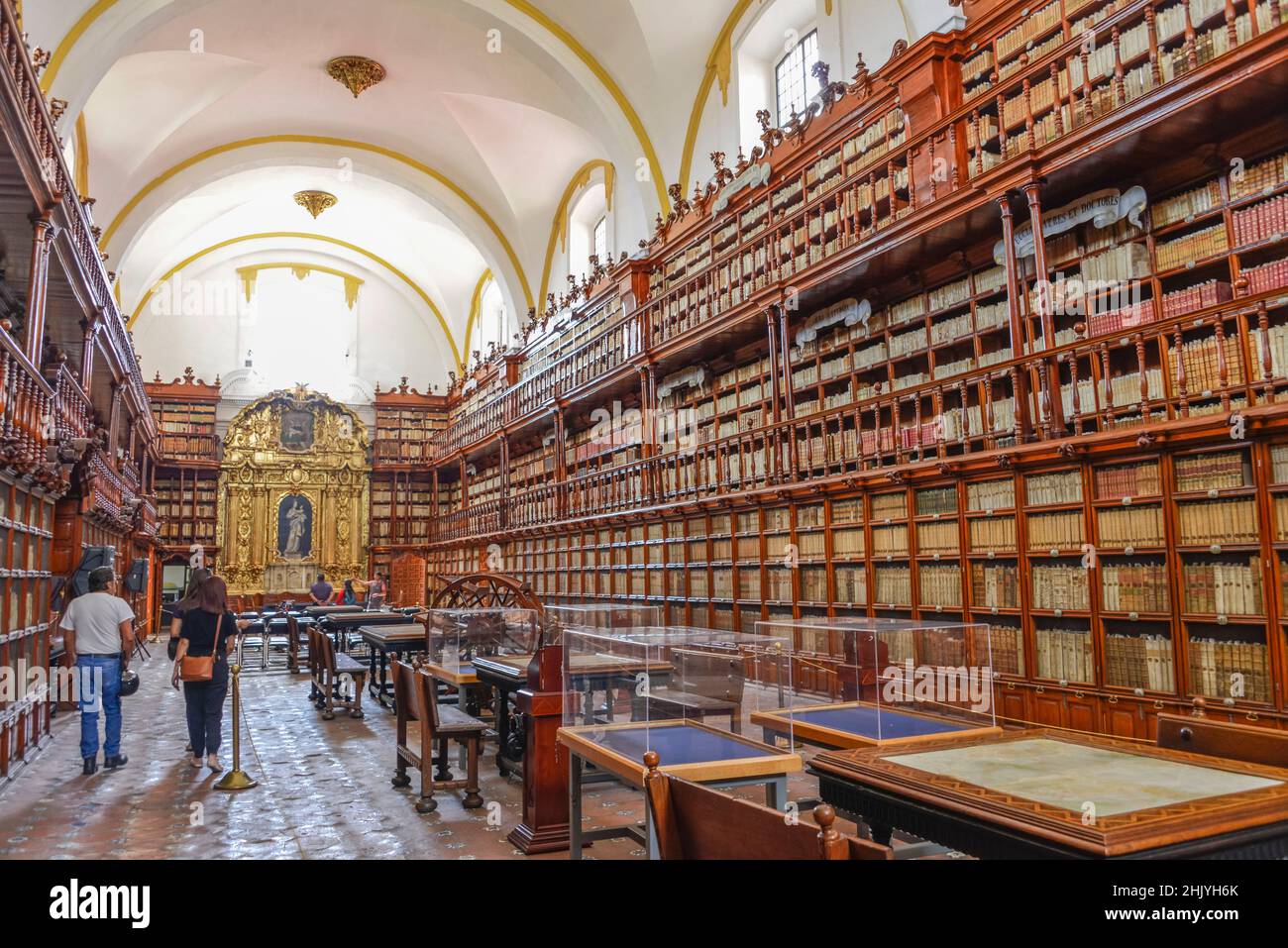 Biblioteca Palafoxiana, Puebla, Mexiko Stockfoto