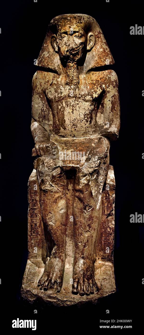 Wahka, Sohn von Neferhoptep, Königreich Mittel, 13th Dynastie, (1760 v. Chr.), QAW el-Kebir, Ägypten (Museo Egizio di Torino Italien) Stockfoto