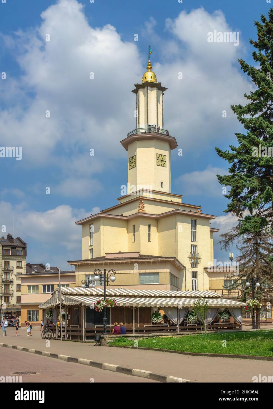 Rathaus von Ivano-Frankivsk, Ukraine Stockfoto