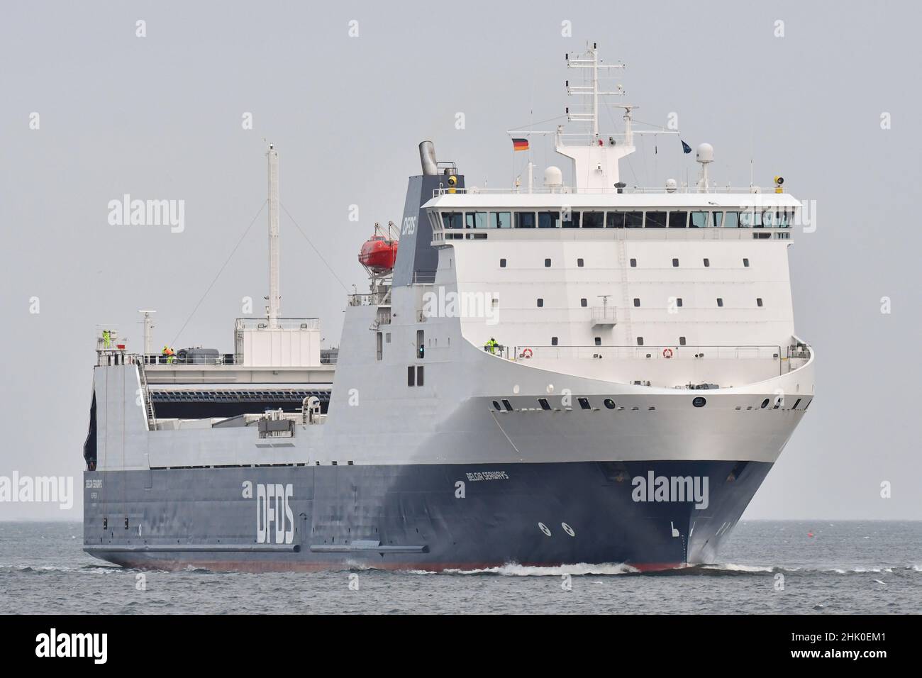 BELGIA SEAWAYS Rückflug für den Hafen von Kiel Stockfoto
