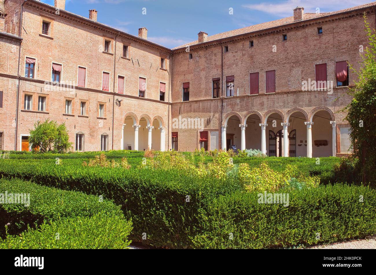 Die berühmten Gärten von Estensi in der Stadt Ferrara, der