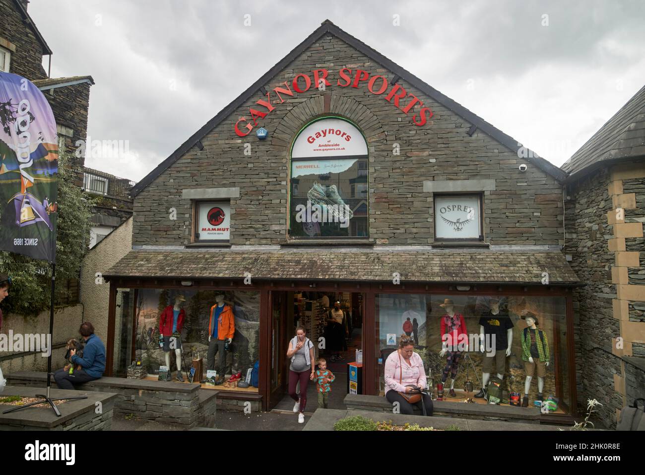 gaynor Sportgeschäft ambleside Lake District, cumbria, england, großbritannien Stockfoto