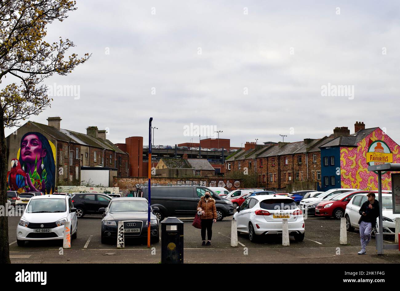 Straßen von Belfast Stockfoto