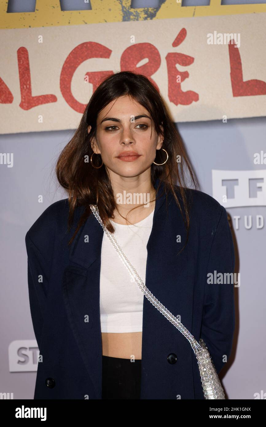 Paris, Frankreich. 31st Januar 2022. Clara Joly nimmt an der SUPERHELDEN-Premiere von MALGRE LUI von Philippe Lacheau im Le Grand Rex am 31. Januar 2022 in Paris Teil. Stockfoto