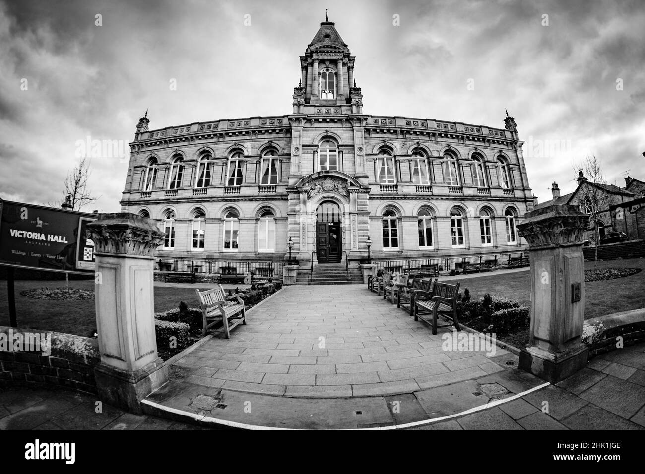 Victoria Hall in Saltaire, UNESCO-Weltkulturerbe, Bradford, West Yorkshire, England Stockfoto