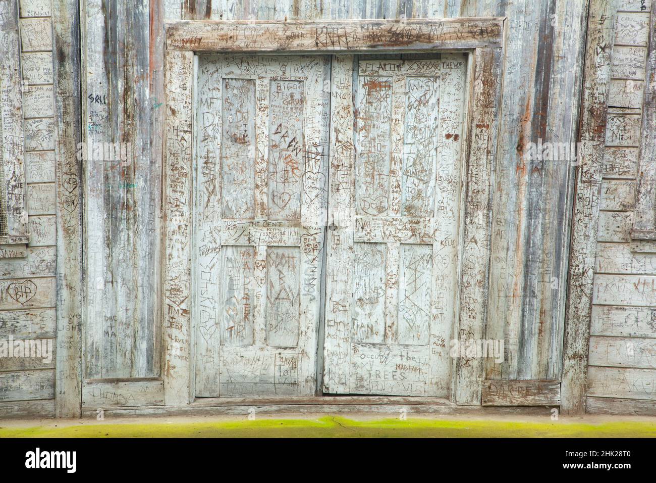 Rustikale Tür, Locke, Kalifornien Stockfoto
