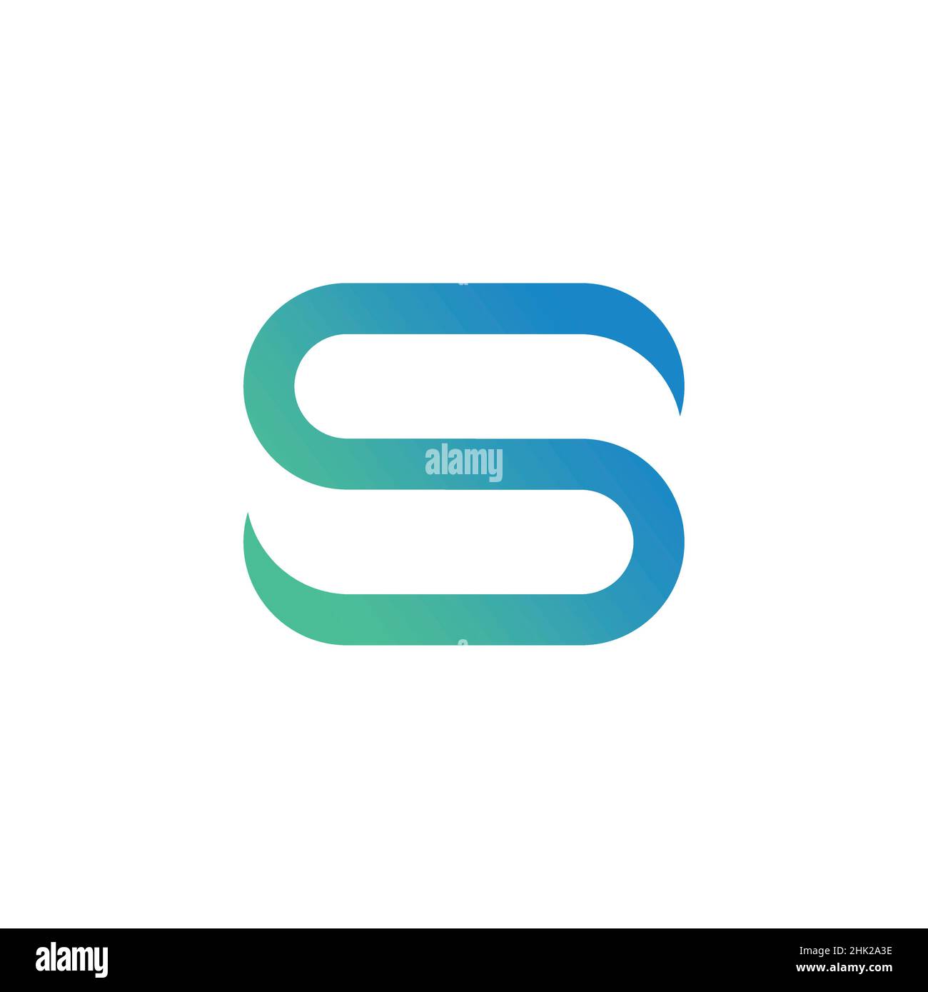 Ein Logo mit den Initialen Buchstabe S modern und anspruchsvoll Stock Vektor