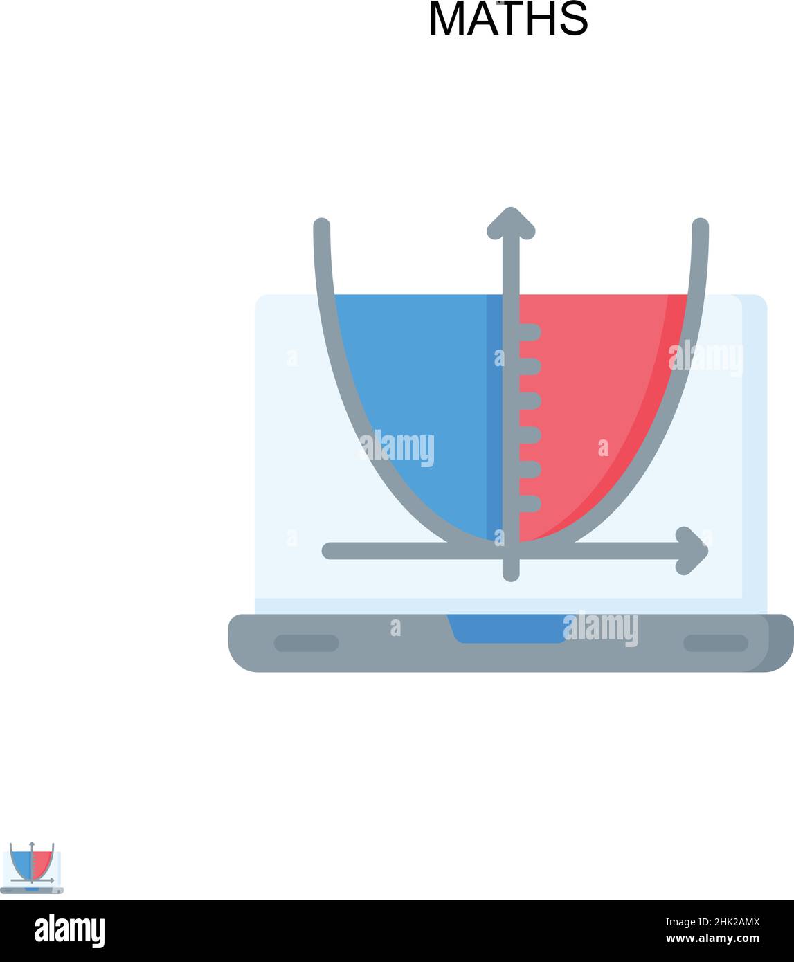 Einfaches Vektorsymbol für mathematische Berechnungen. Illustration Symbol Design-Vorlage für Web mobile UI-Element. Stock Vektor