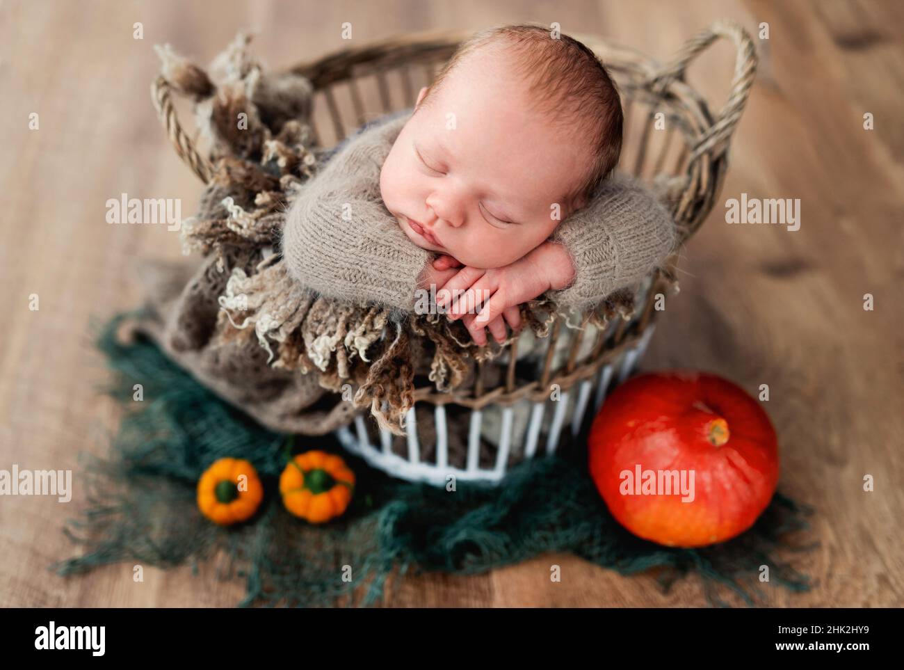 Porträt eines Neugeborenen jungen Stockfoto