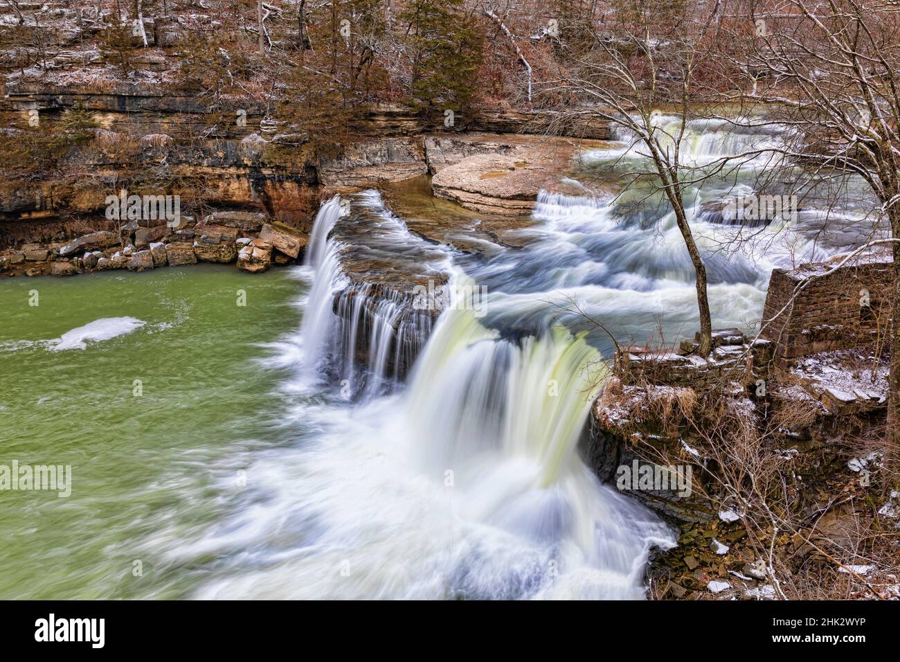 Cataract Falls Lieber State Recreation Area, Indiana Stockfoto