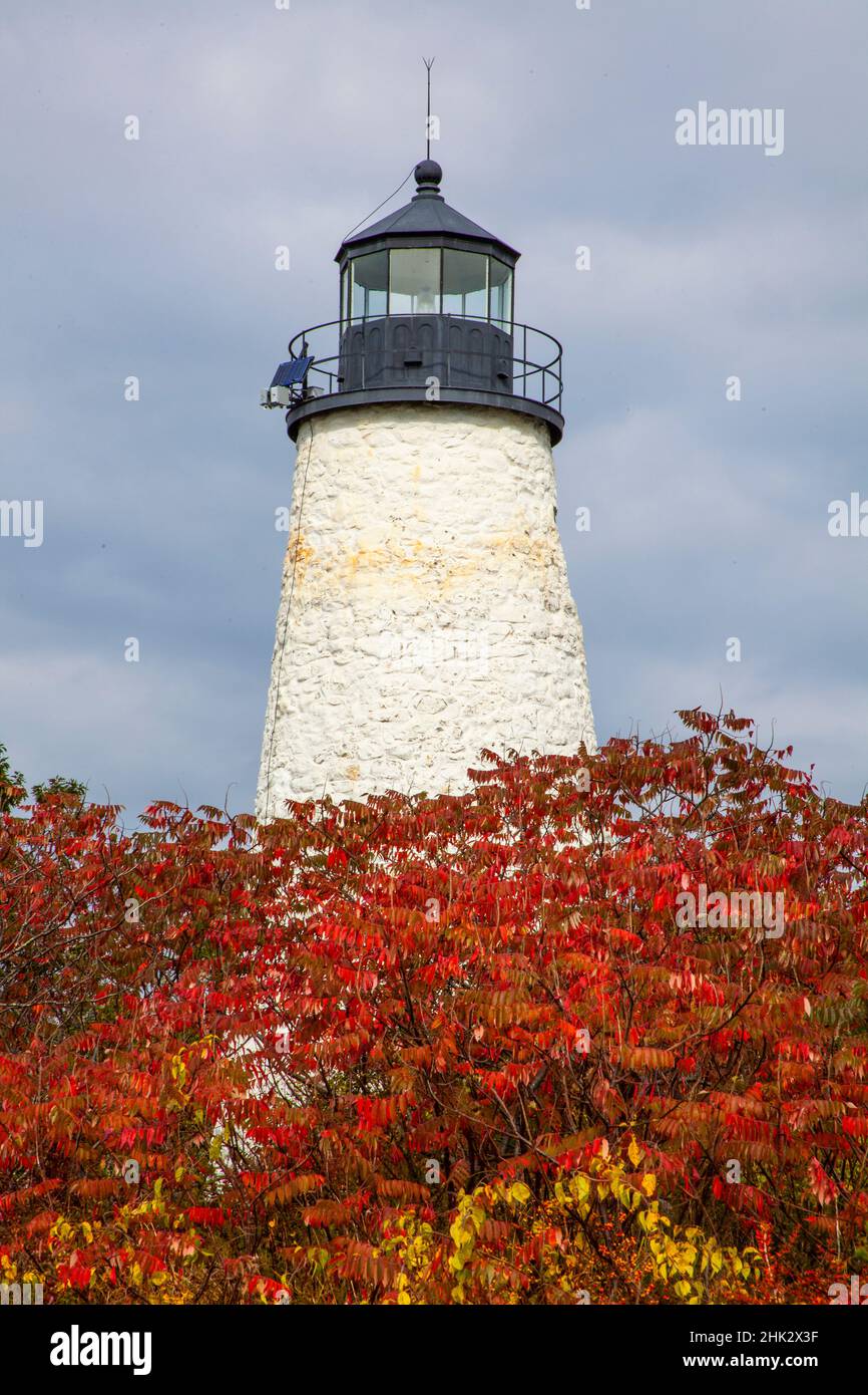 USA, New England, Maine, Dyce Head Lighthouse Stockfoto