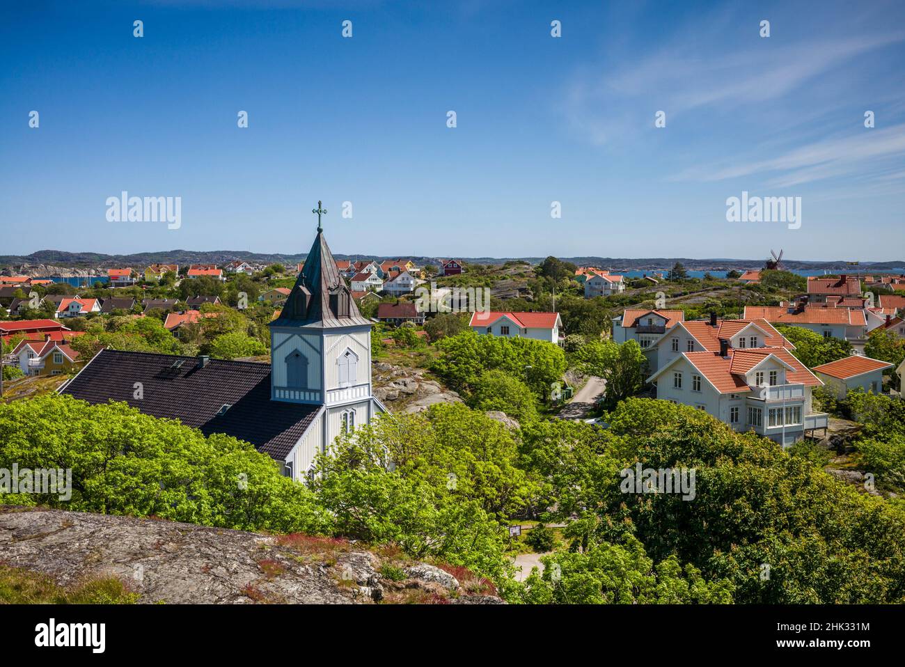 Schweden, Bohuslan, Orust Island, Molllosund, Dorfkirche (nur für redaktionelle Verwendung) Stockfoto