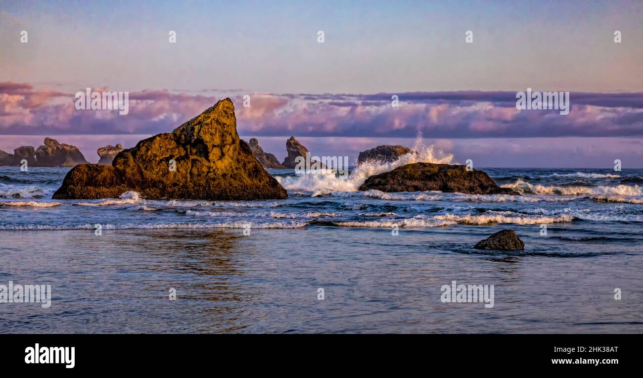 USA, Oregon, Bandon, Beach Stockfoto