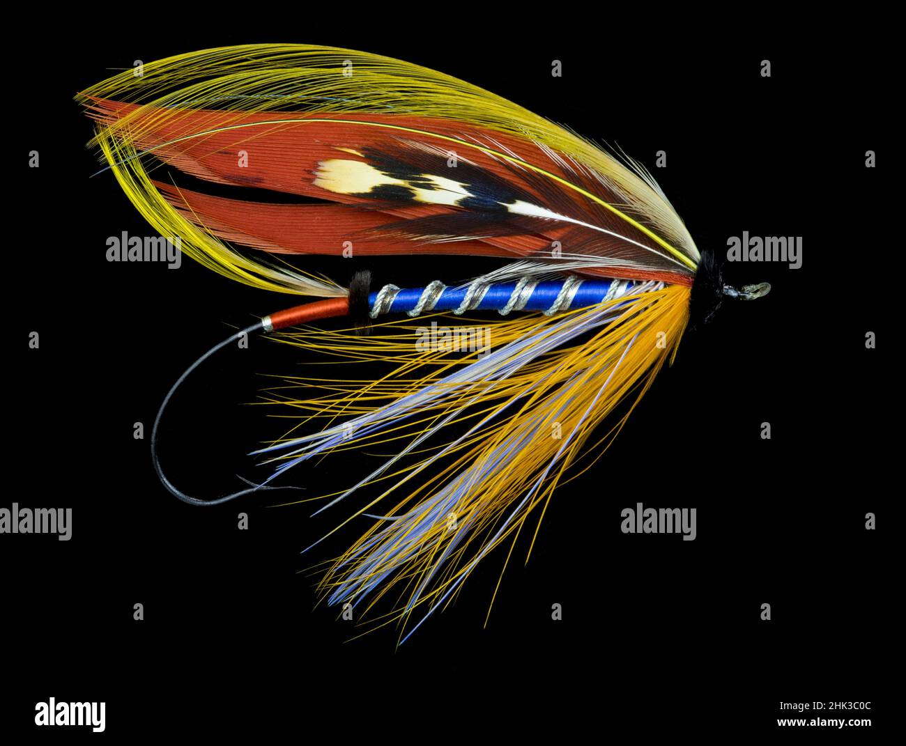Atlantic Salmon Fly Designs „Bluebell“ Stockfoto