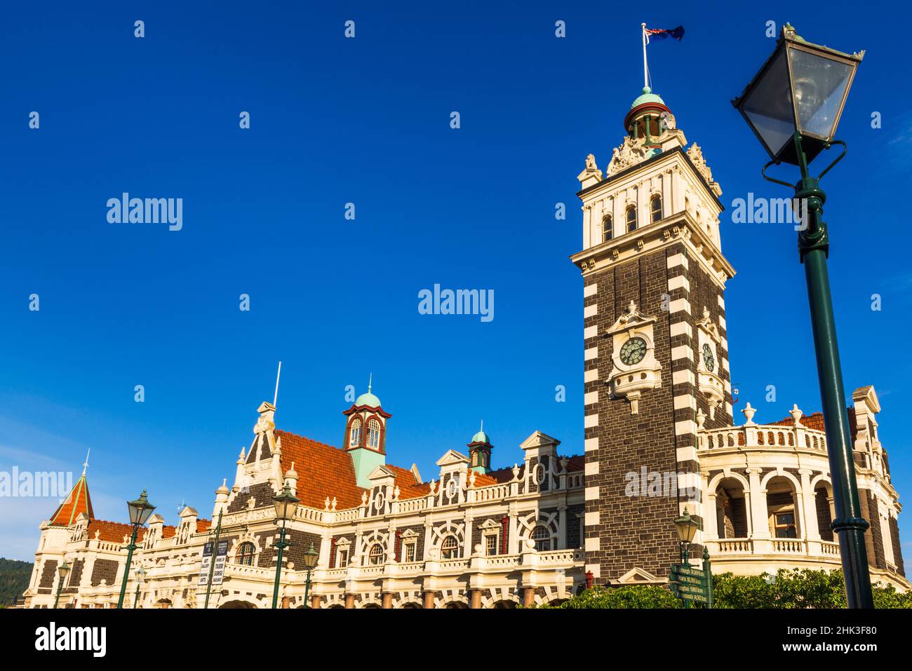 The Dunedin Railway Station, Dunedin, South Island, Neuseeland (Nur Zur Redaktionellen Verwendung) Stockfoto