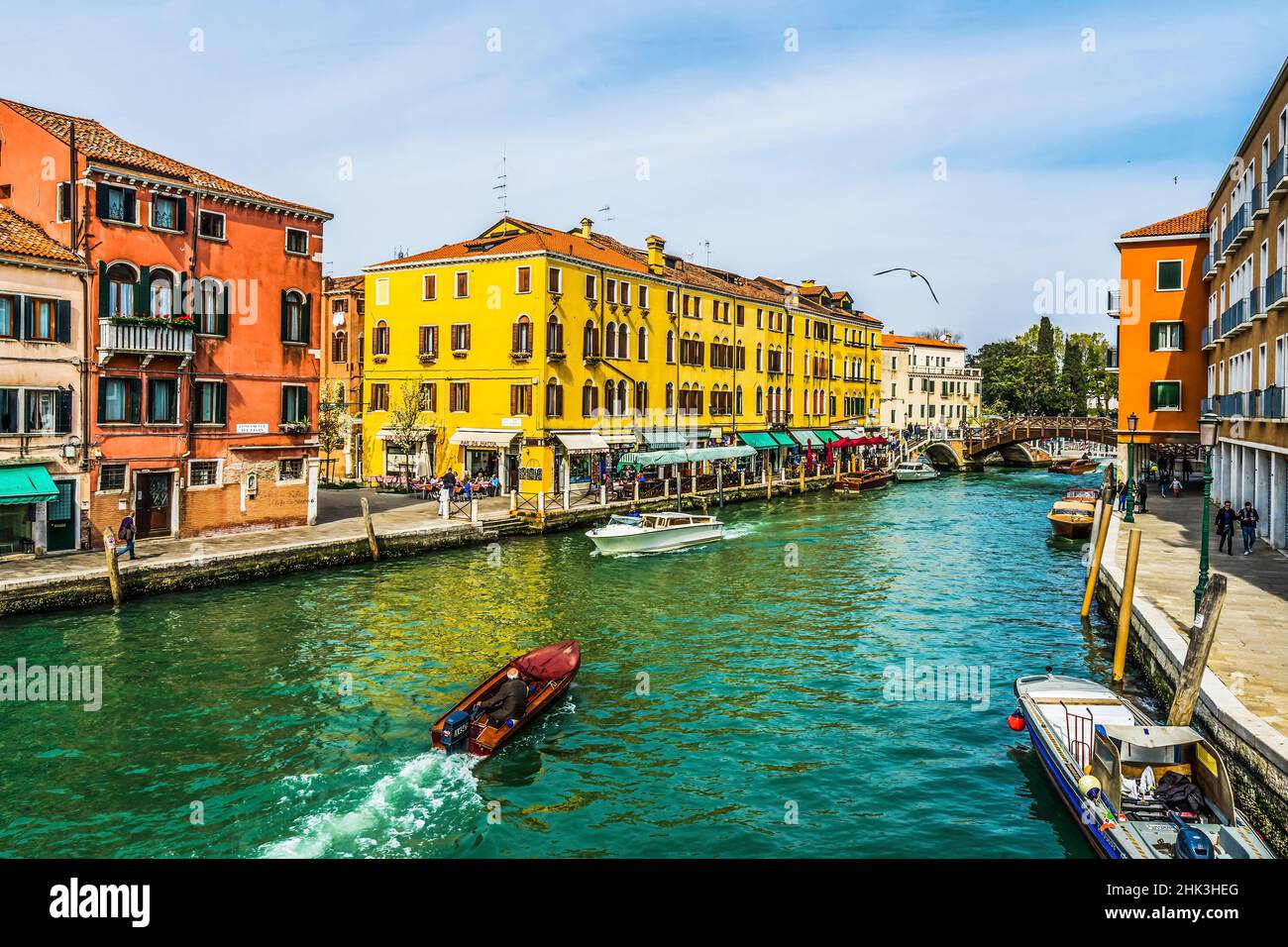Großer Kanal Rio Novo, Santa Croce, Venedig, Italien. (Nur Für Redaktionelle Zwecke) Stockfoto