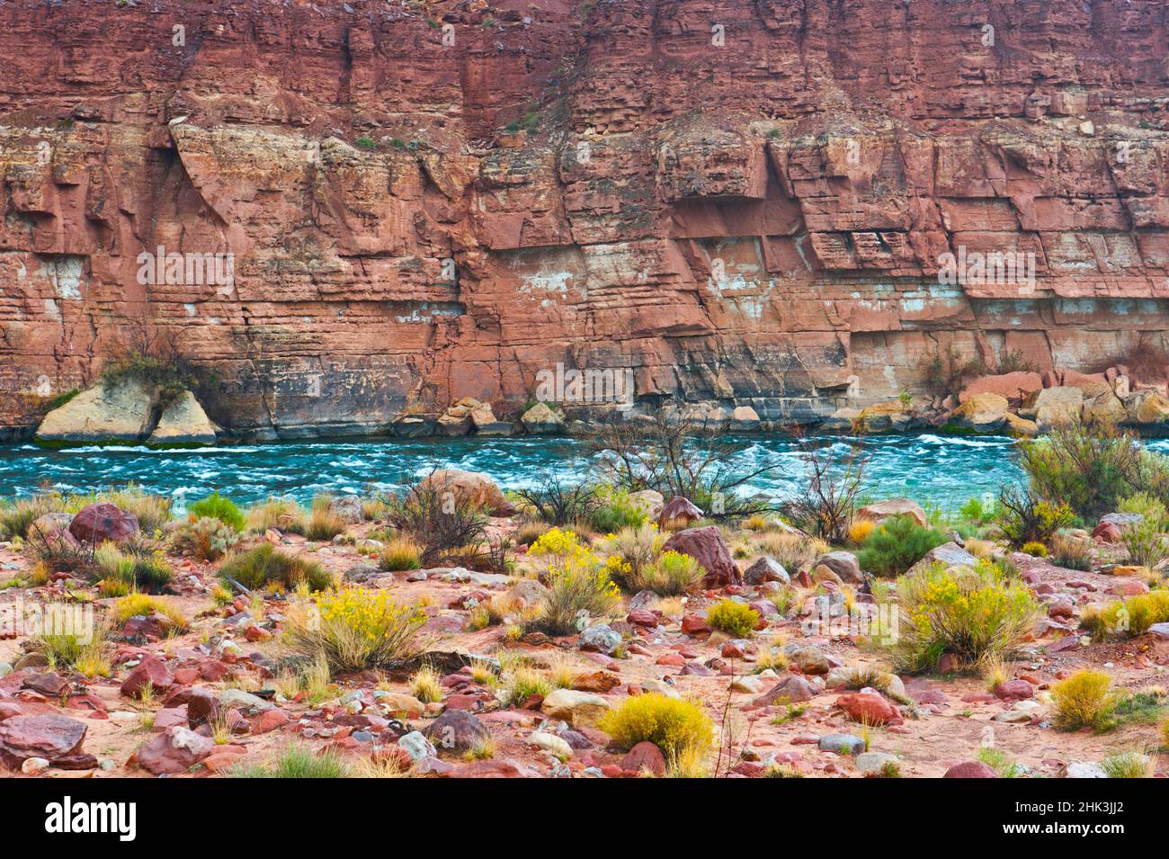 USA, Arizona. Blick auf den Glen Canyon National Recreation Area, Marble Canyon, Lee's Ferry River. Stockfoto