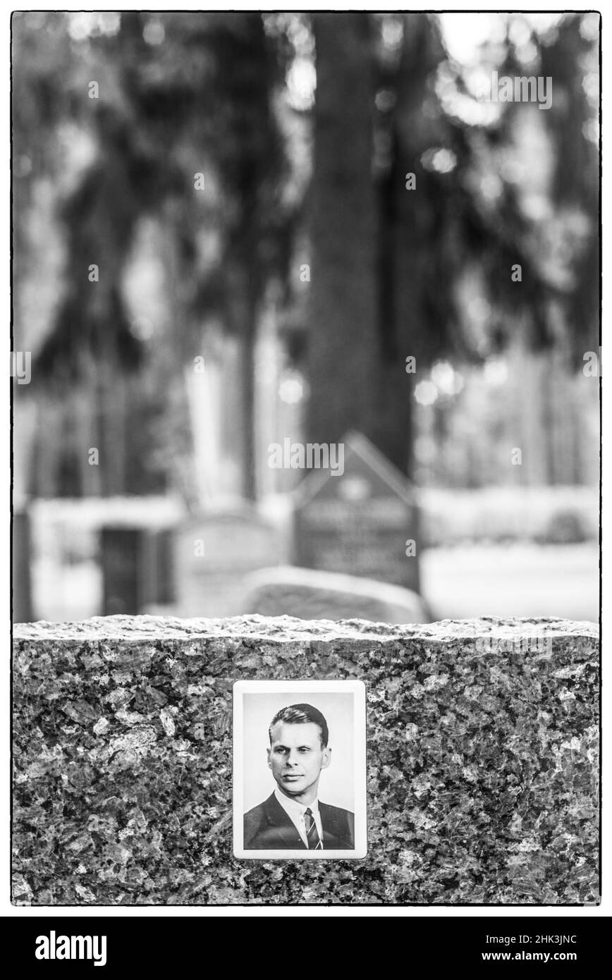 Schweden, Stockholm, Skogskyrkogarden-Friedhof, Details Stockfoto