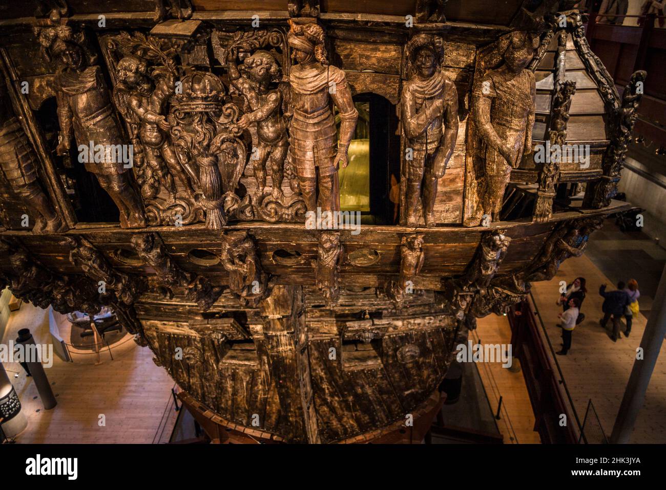 Schweden, Stockholm, Djurgarden, Vasamuseet, Museum mit einem Schiff aus dem 17th. Jahrhundert, der Vasa, die im Stockholmer Hafen sank und im 1 aufgezogen wurde Stockfoto