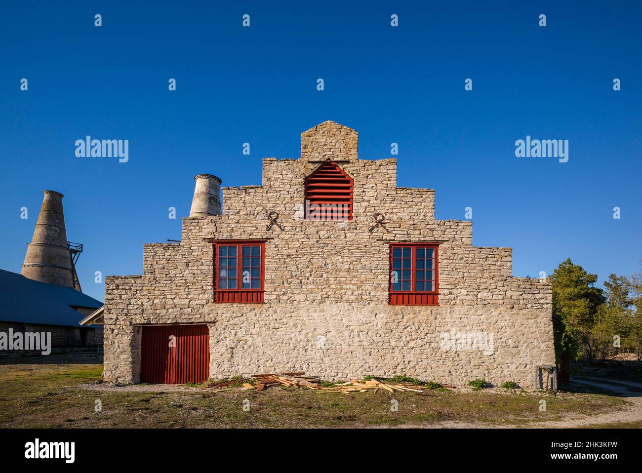 Schweden, Gotland Island, Blase, ehemalige Kalkfabrik Stockfoto