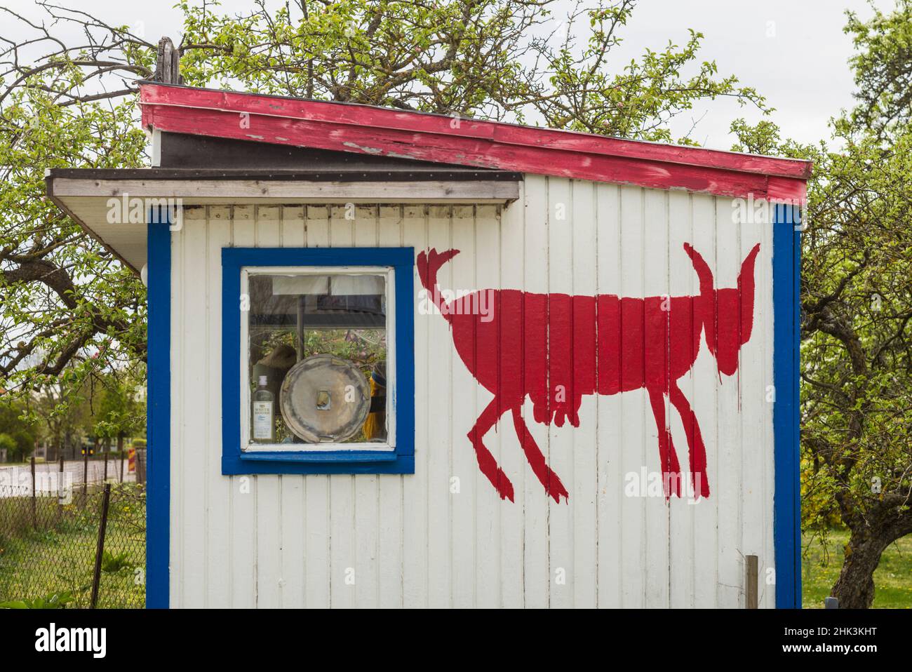 Schweden, Gotland Island, Vastergarn, Smaklosa Rock Music Museum, Exterieur Stockfoto