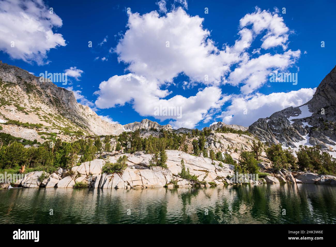 Treasure Lake, John Muir Wilderness, Sierra Nevada Mountains, Kalifornien, USA. Stockfoto