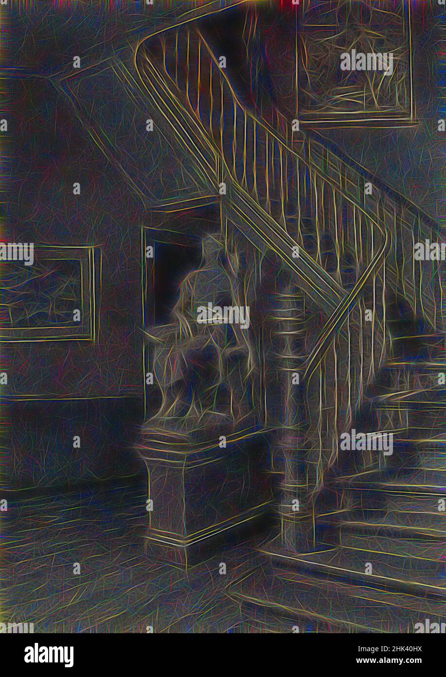 Inspiriert von der Seele der Dinge, Xavier Mellery, 19th Jahrhundert, Zeichnung, Belgische Kunst, Neu gestaltet von Artotop. Klassische Kunst neu erfunden mit einem modernen Twist. Design von warmen fröhlichen Leuchten der Helligkeit und Lichtstrahl Strahlkraft. Fotografie inspiriert von Surrealismus und Futurismus, umarmt dynamische Energie der modernen Technologie, Bewegung, Geschwindigkeit und Kultur zu revolutionieren Stockfoto