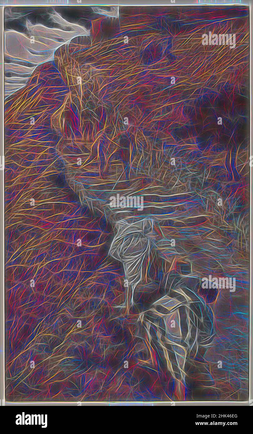 Inspiriert von St. Peter und St. John Folgen Sie aus der Ferne, Saint Pierre et Saint Jean suivent de Loin, das Leben unseres Herrn Jesus Christus, La Vie de Notre-Seigneur Jésus-Christ, James Tissot, Französisch, 1836-1902, Deckfarbenes Aquarell über Graphit auf grauem Webpapier, Frankreich, 1886-1894, Bild: 9 13/16 x 6 1/, neu erfunden von Artotop. Klassische Kunst neu erfunden mit einem modernen Twist. Design von warmen fröhlichen Leuchten der Helligkeit und Lichtstrahl Strahlkraft. Fotografie inspiriert von Surrealismus und Futurismus, umarmt dynamische Energie der modernen Technologie, Bewegung, Geschwindigkeit und Kultur zu revolutionieren Stockfoto