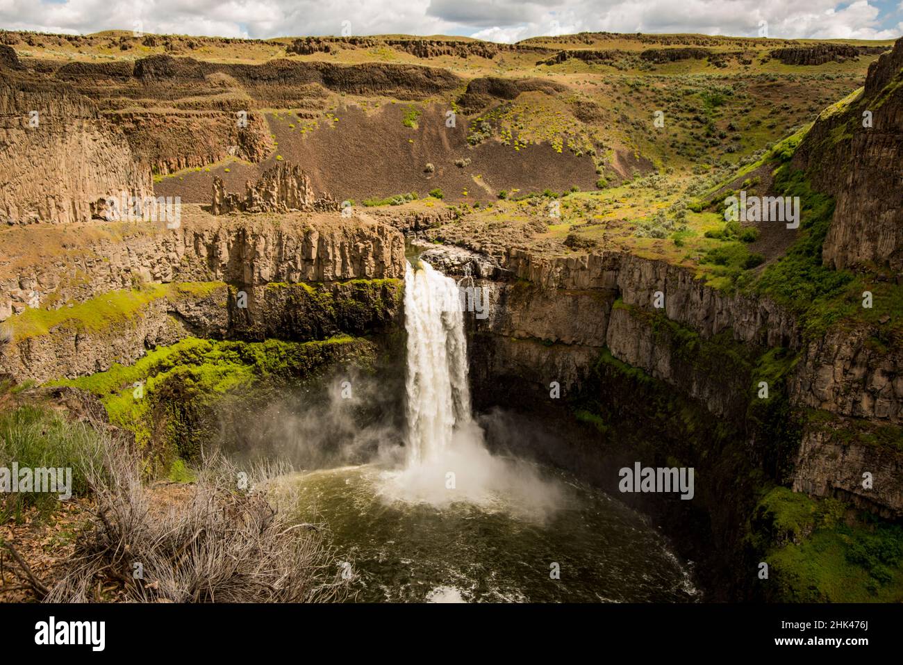 USA, Staat Washington. Palouse Falls State Park. Stockfoto