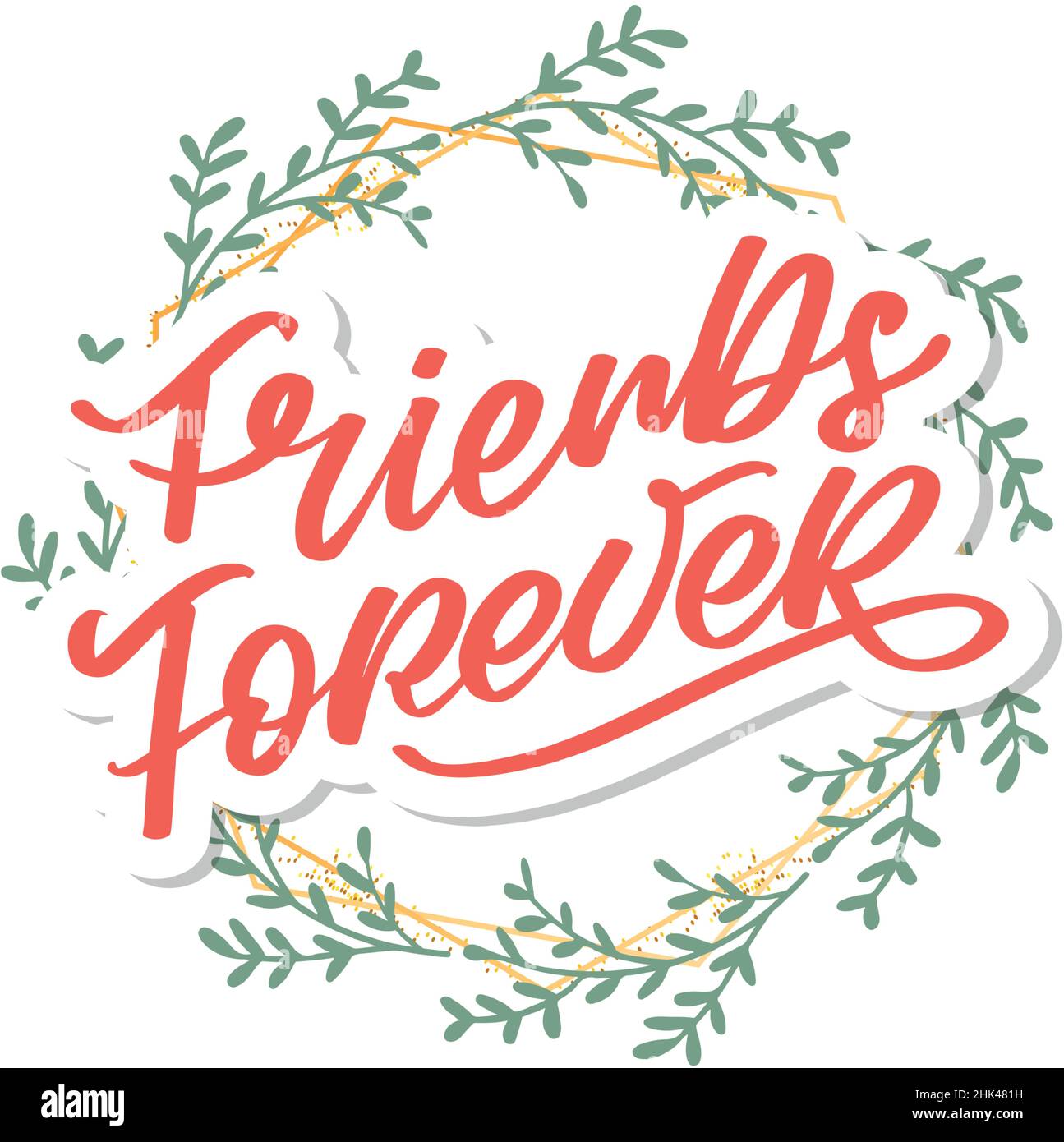 Soul Schwester mit Herz Schriftzug Design beste Freund Vorläufer Bff besties Stock Vektor