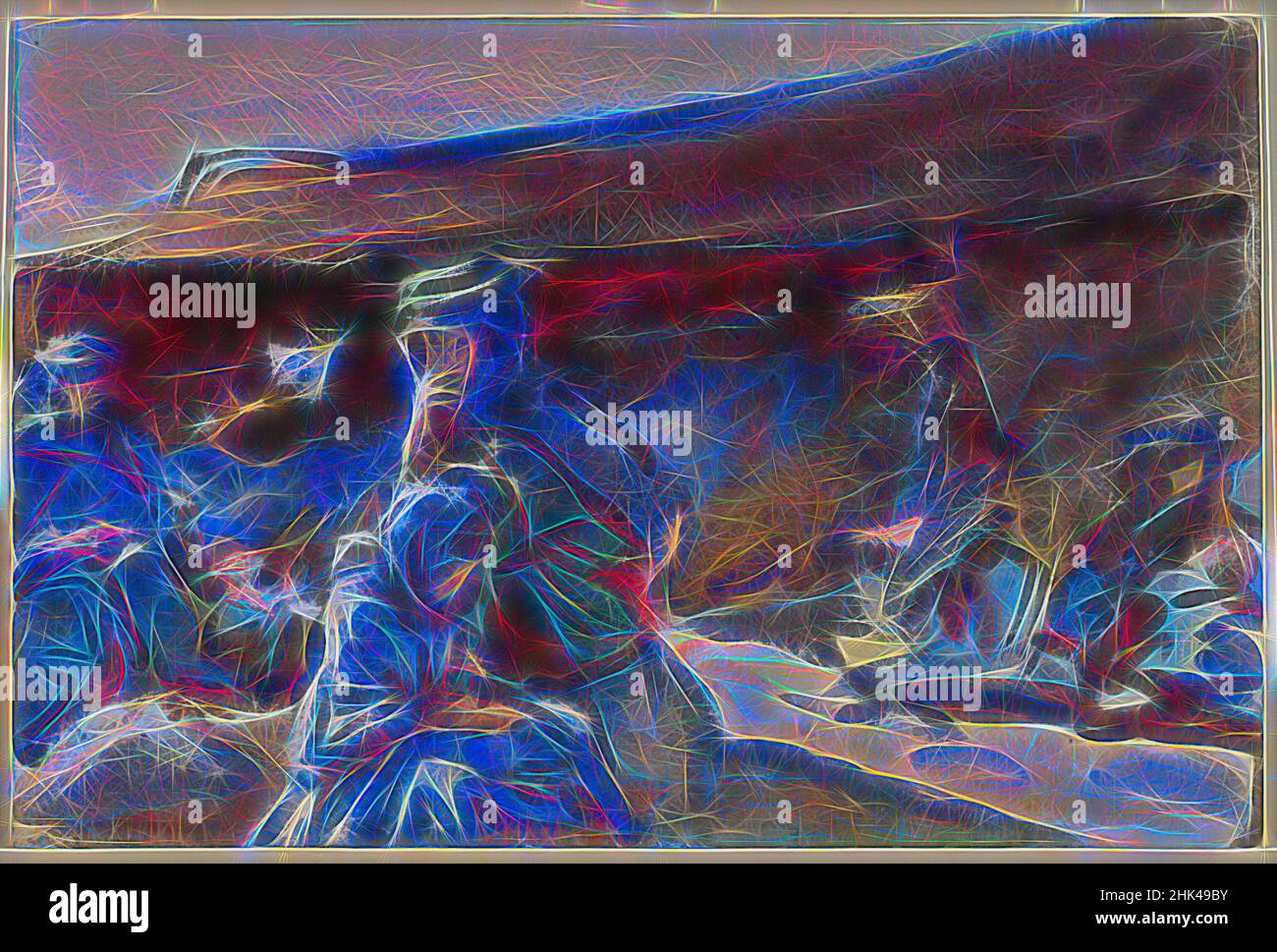 Inspiriert von Black Tent, John Singer Sargent, Amerikaner, geboren Italien, 1856-1925, Opakes und transluzentes Aquarell, 1905-1906, 12 x 18 1/8 Zoll, 30,5 x 46 cm, amerikanisches Aquarell, Bart, blau, Kinder, Wüste, Familie, Nomade, Rauch, Turban, Neu gestaltet von Artotop. Klassische Kunst neu erfunden mit einem modernen Twist. Design von warmen fröhlichen Leuchten der Helligkeit und Lichtstrahl Strahlkraft. Fotografie inspiriert von Surrealismus und Futurismus, umarmt dynamische Energie der modernen Technologie, Bewegung, Geschwindigkeit und Kultur zu revolutionieren Stockfoto