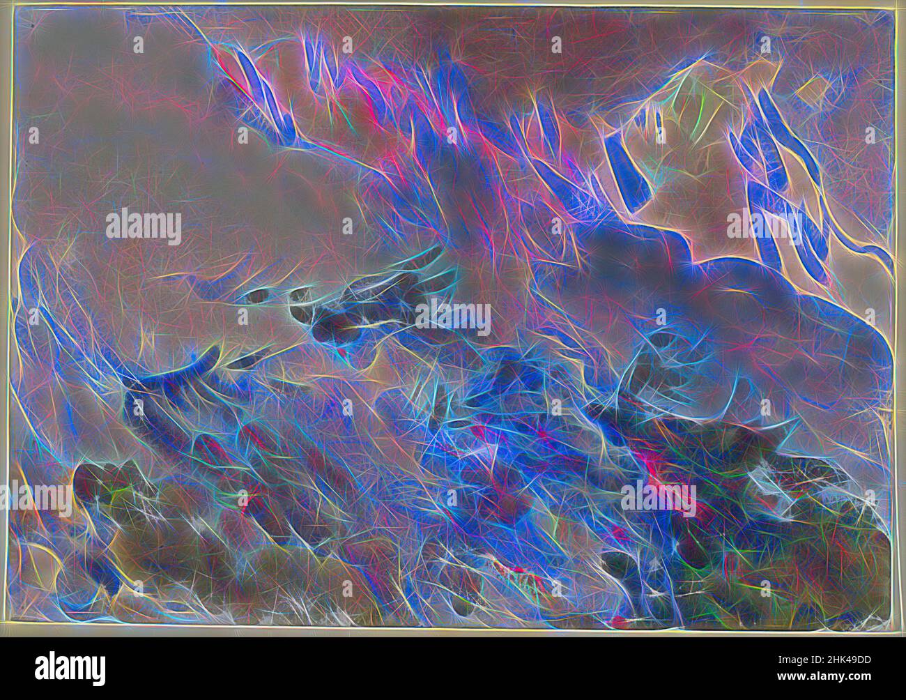 Inspiriert von Mountain Fire, John Singer Sargent, Amerikaner, geboren Italien, 1856-1925, Opakes und lichtdurchlässiges Aquarell, ca. 1906-1907, 14 1/16 x 20in., 35,7 x 50,8cm, amerikanisches Aquarell, Feuer, Waldbrand, Landschaft, Berge, Rauch, neu gestaltet von Artotop. Klassische Kunst neu erfunden mit einem modernen Twist. Design von warmen fröhlichen Leuchten der Helligkeit und Lichtstrahl Strahlkraft. Fotografie inspiriert von Surrealismus und Futurismus, umarmt dynamische Energie der modernen Technologie, Bewegung, Geschwindigkeit und Kultur zu revolutionieren Stockfoto