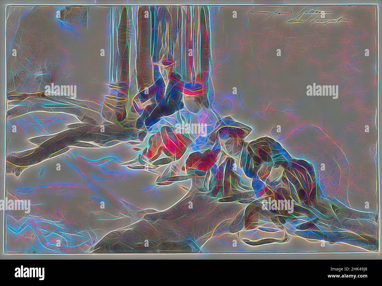 Inspiriert von spanischen Soldaten, John Singer Sargent, Amerikaner, geboren Italien, 1856-1925, Durchscheinendes Aquarell und ein Hauch von deckendem Aquarell mit Graphitunterzeichnung, ca. 1903, 12 x 18 1/16 Zoll, 30,5 x 45,8 cm, neu erfunden von Artotop. Klassische Kunst neu erfunden mit einem modernen Twist. Design von warmen fröhlichen Leuchten der Helligkeit und Lichtstrahl Strahlkraft. Fotografie inspiriert von Surrealismus und Futurismus, umarmt dynamische Energie der modernen Technologie, Bewegung, Geschwindigkeit und Kultur zu revolutionieren Stockfoto