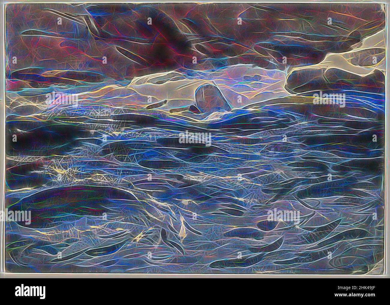 Inspiriert von Salmon River, John Singer Sargent, Amerikaner, geboren Italien, 1856-1925, Opake und transluzente Aquarelle und Graphit, 1901, 9 15/16 x 13 15/16 Zoll, 25,3 x 35,4 cm, amerikanisches Aquarell, Eddy, Fische, Riffel, Felsen, Wasser, Wasserfall, neu gestaltet von Artotop. Klassische Kunst neu erfunden mit einem modernen Twist. Design von warmen fröhlichen Leuchten der Helligkeit und Lichtstrahl Strahlkraft. Fotografie inspiriert von Surrealismus und Futurismus, umarmt dynamische Energie der modernen Technologie, Bewegung, Geschwindigkeit und Kultur zu revolutionieren Stockfoto