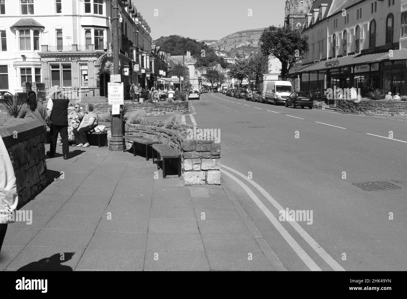 Llandudno ist ein beliebter Badeort an der Küste von nordwales Stockfoto