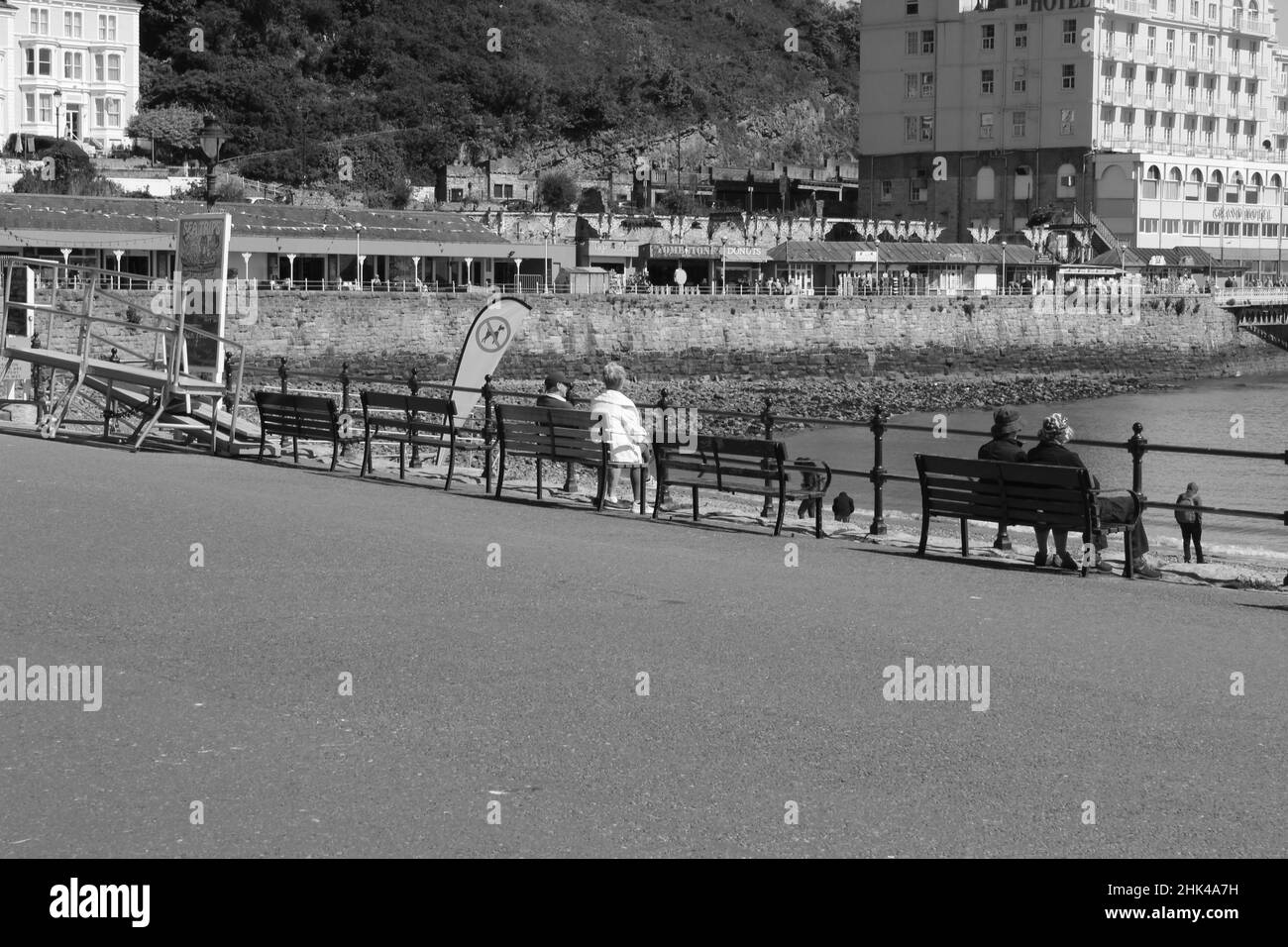 Llandudno ist ein beliebter Badeort an der Küste von nordwales Stockfoto