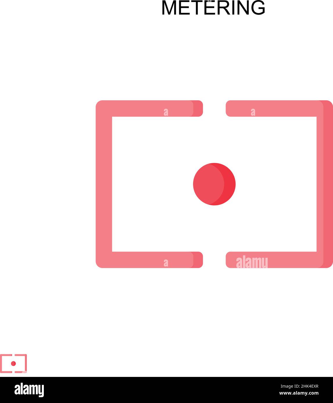 Einfaches Vektorsymbol für die Messung. Illustration Symbol Design-Vorlage für Web mobile UI-Element. Stock Vektor