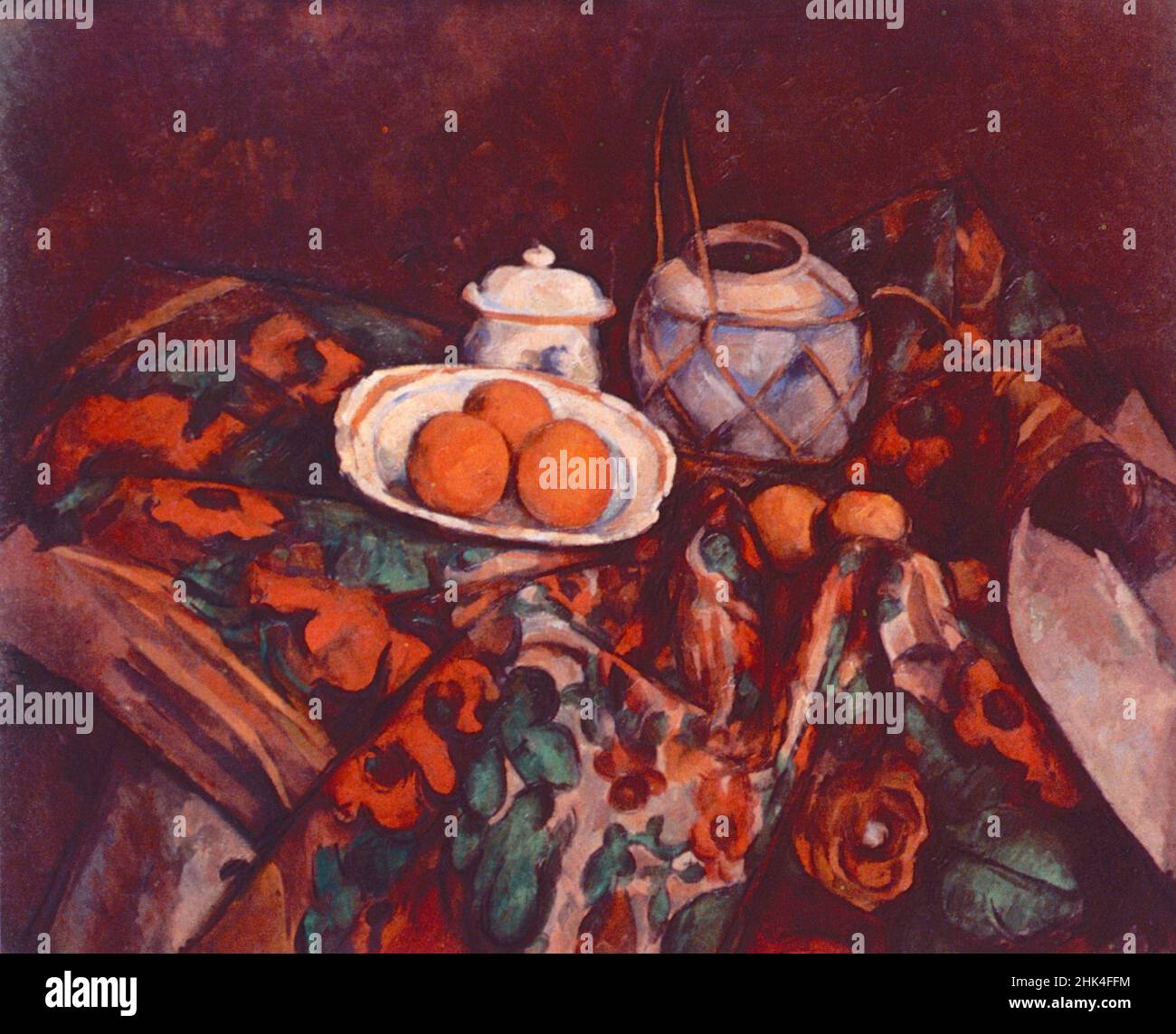 Stillleben, Gemälde des französischen Künstlers Paul Cezanne, 1902 Stockfoto