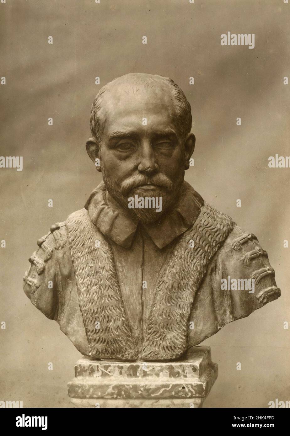 Castelvecchio Büste von Baron Michele Lazzaroni's Estate, Skulptur des