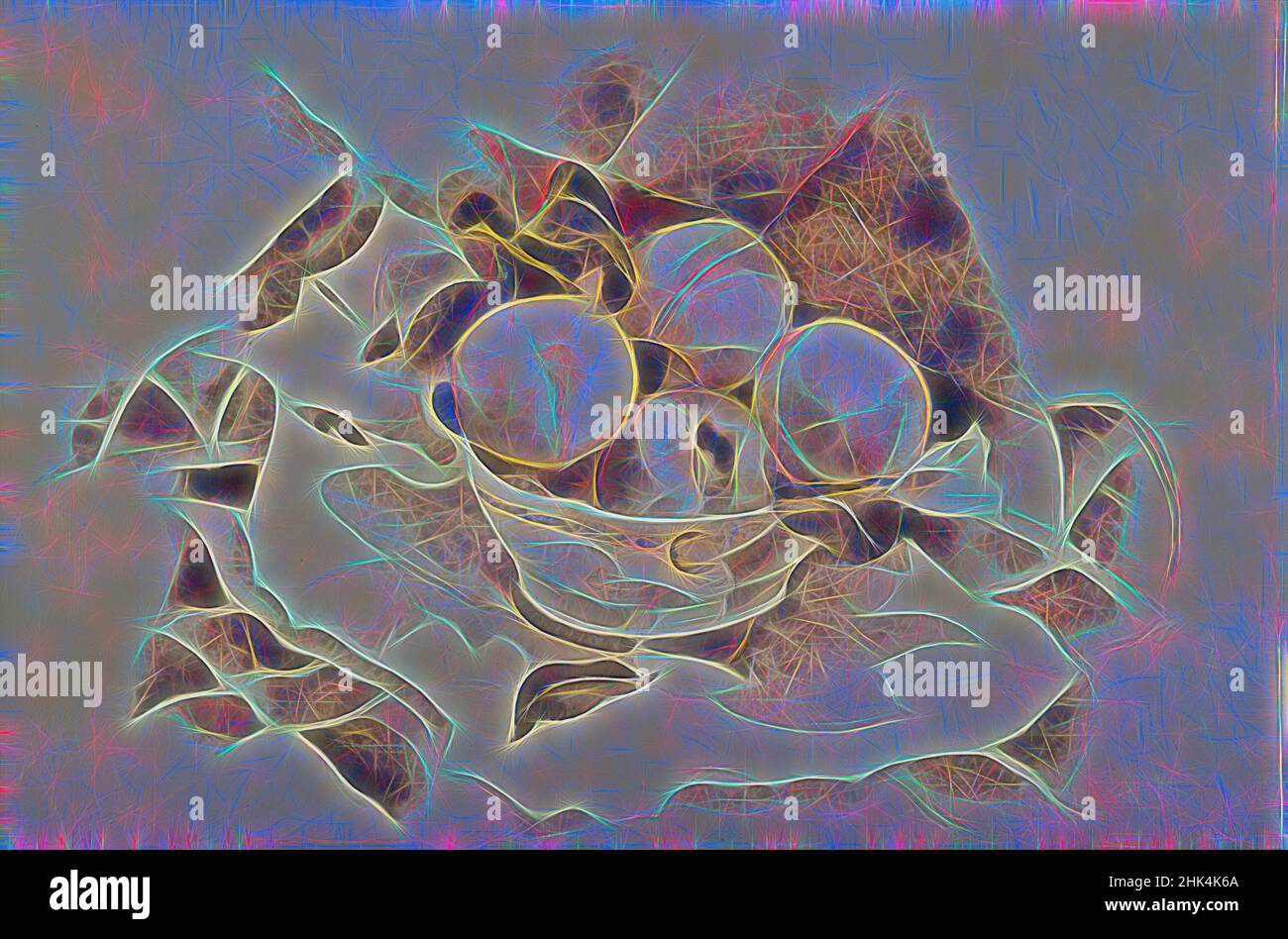 Inspiriert von Still Life with Peaches, Charles Demuth, Amerikaner, 1883-1935, Aquarell über Graphit auf cremefarbenem, mäßig dickem, mäßig strukturiertem, gewonnenem Papier, ca. 1922, 12 x 18 1/8 Zoll, 30,5 x 46 cm, 20th Jahrhundert, Amerikaner, Charles Demuth, Graphit, Stillleben, Stillleben mit Pfirsichen, strukturiert, neu erfunden von Artotop. Klassische Kunst neu erfunden mit einem modernen Twist. Design von warmen fröhlichen Leuchten der Helligkeit und Lichtstrahl Strahlkraft. Fotografie inspiriert von Surrealismus und Futurismus, umarmt dynamische Energie der modernen Technologie, Bewegung, Geschwindigkeit und Kultur zu revolutionieren Stockfoto