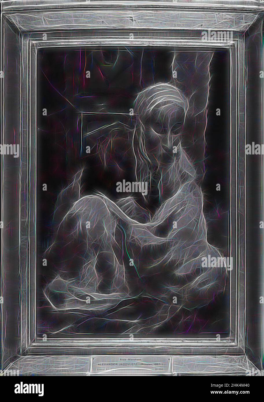 Inspiriert von Arab Merchant, Aleksandr Jakowlew, Russisch, 1887-1938, Öl auf Leinwand, Europa, 1930, 19 1/8 x 12 13/16in., 48,6 x 32,5cm, feminin, neu erfunden von Artotop. Klassische Kunst neu erfunden mit einem modernen Twist. Design von warmen fröhlichen Leuchten der Helligkeit und Lichtstrahl Strahlkraft. Fotografie inspiriert von Surrealismus und Futurismus, umarmt dynamische Energie der modernen Technologie, Bewegung, Geschwindigkeit und Kultur zu revolutionieren Stockfoto