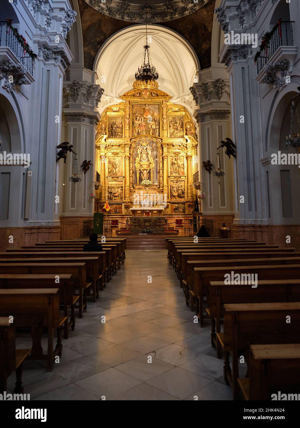 Basilika Santa Maria de La Victoria, Malaga, Spanien. Stockfoto