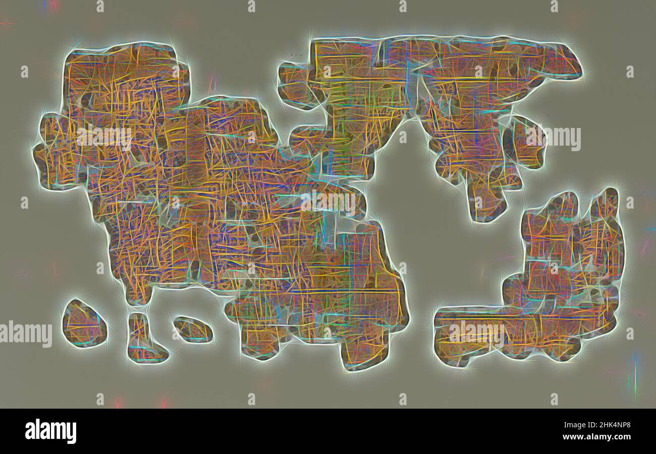 Inspiriert von einem Teil eines historischen Textes, Papyrus, Tinte, ca. 1809-1743 v. Chr., späte Dynastie 12 bis Dynastie 13, Reich der Mitte, 35,1446a-e: 11 1/2 × 71 5/8 Zoll, 29,2 × 182 cm, 12th-13th Dynastie, alt, asiatischer Papyrus, Asiaten, Koptisch, Dokument, ägypten, ägypter, Ausländer, Fragment, hieratisch, neu erfunden von Artotop. Klassische Kunst neu erfunden mit einem modernen Twist. Design von warmen fröhlichen Leuchten der Helligkeit und Lichtstrahl Strahlkraft. Fotografie inspiriert von Surrealismus und Futurismus, umarmt dynamische Energie der modernen Technologie, Bewegung, Geschwindigkeit und Kultur zu revolutionieren Stockfoto